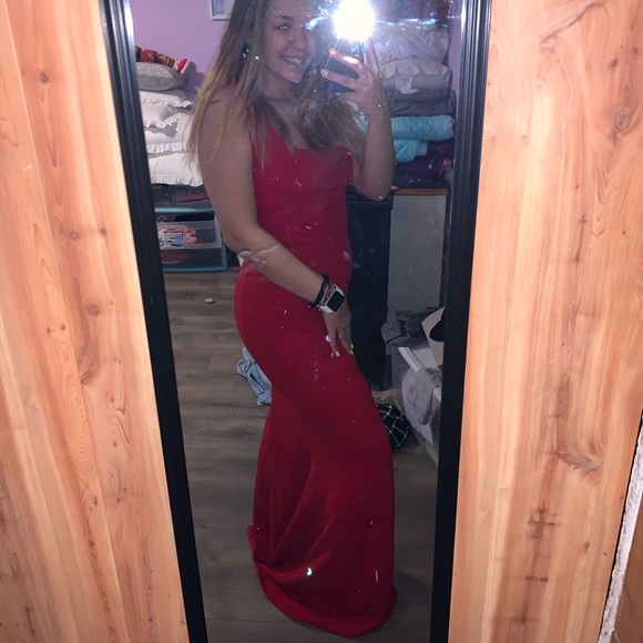 Windsor Dresses & Skirts - windsor long red sparkly dress
